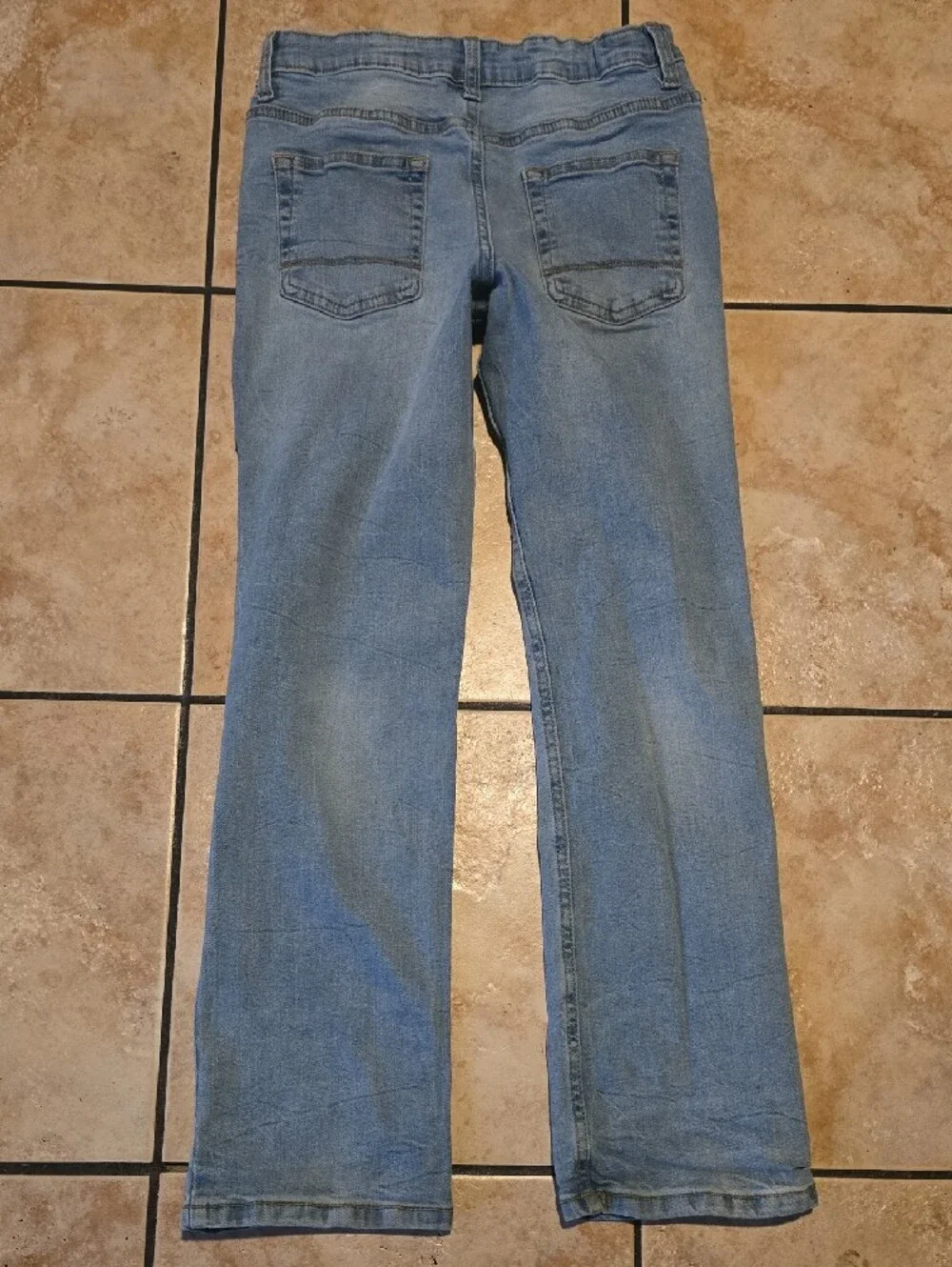 Light Blue Straight-Leg Jeans